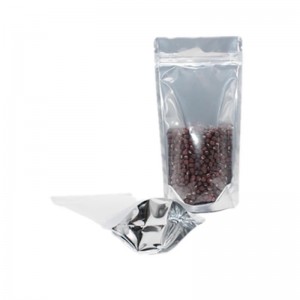 Передний прозрачный пластиковый пакет для пищевых продуктов с запахом на молнии