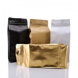 Высокое качество 100 г 250 г 500 г 1 кг простой сток с плоским дном коричневая крафт-бумага кофе в зернах мешки с клапаном и ziplock
