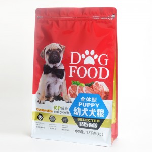 Мешок еды собаки 2.5k Resealable мешок сухого еды любимчика плоского дна застежки -молнии